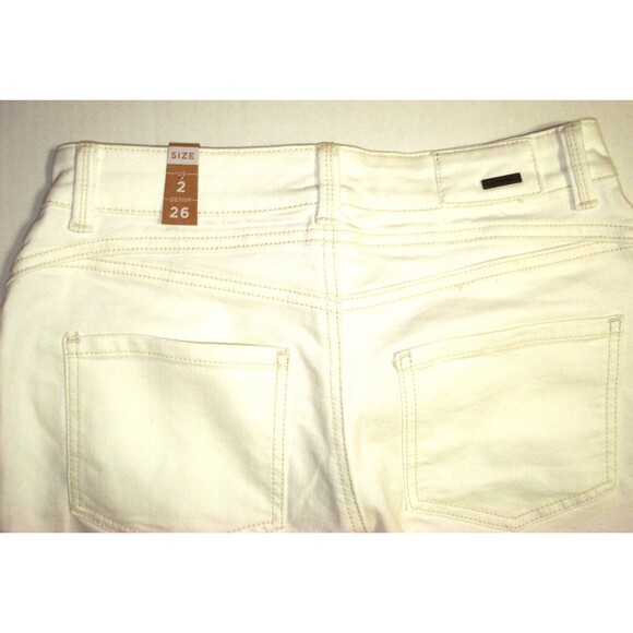 New NWT Womens 2 26 X 27 Prana Buxton Jeans White Boyfriend Stretch Organic Nice - Picture 6 of 7